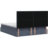  Podesivi krevet s madracem Tamnosiva 180 x 200 cm Baršun | shoptok.hr