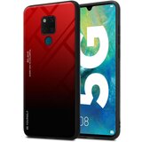  Ohišje, združljiv s Huaweijem v rdeči barvi - črni - dvobarvni zaščitni pokrov iz silikona TPU in hrbta iz kaljenega stekla, (20573418) | Shoptok.si