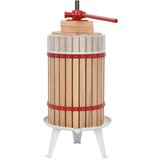 vidaXL Preša za sadje in vino z vrečo iz blaga 24 L hrastovina u