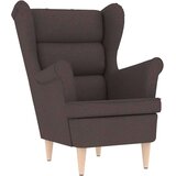 vidaXL Fotelj s stolčkom za noge temno rjavo blago, (22054414) | Shoptok.si
