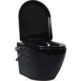Brez Viseča WC školjka brez roba z bide funkcijo keramična črna | Shoptok.si
