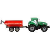  Zelen traktor z rdečim prikolico Fraktalni pogon | Shoptok.si