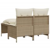  4-dijelni set vrtnih sofa s jastucima bež od poliratana | shoptok.hr