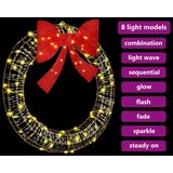 vidaXL Venec med 80 LED Toplo bela 90 cm PET | Shoptok.si