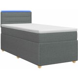  Boxspring krevet s madracem Tamnosiva 80 x 200 cm Tkanina | shoptok.hr