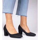 Gemre Black women's pumps with a fabric finish Surima | ePonuda.com