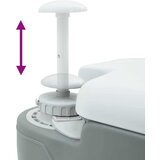  Kamperski WC Siva 41,5 x 36,5 x 42 cm Polietilen Visoke Gustoće | shoptok.hr