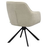 Unique Furniture Krem podstavljena blagovaonska stolica s naslonima za ruke Avola – | shoptok.hr