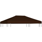 vidaXL Streha za paviljon 310 g/m² 3x4 m rjava, (20729349) Cene
