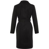 Trendyol Black Belted Wool Cachet Coat | Shoptok.si