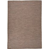  Zunanja preproga ploščato tkanje 160x230 cm rjava | Shoptok.si