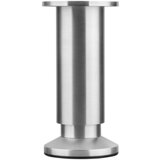 WALTECO Teleskopska noga za namještaj (Š x D: 3,8 x 3,8 cm, Promjer: 3,8 cm, Podešavanje po visini: 12 cm - 13,5 cm, Nosivost: 250 kg, Aluminij, Srebrna) | shoptok.hr