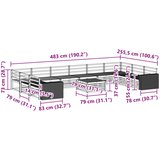  Setovi sofa 11 kom. Čvrsto drvo akacije | shoptok.hr