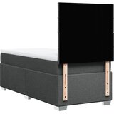  Krevet s oprugama i madracem tamnosivi 100 x 200 cm od tkanine | shoptok.hr