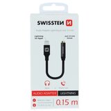 Swissten audio adapter Lightning/3,5mm 0,15m crna ( 80180 ) Cene