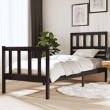  Za krevet od masivnog drva crni 75 x 190 cm 2FT6 mali Cijene