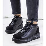 Gemre Black platform sneakers Ambly Cene