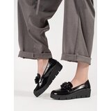 GOODIN Black wedge loafers with decoration | shoptok.hr