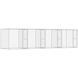  Kavez za pse Srebrno 800 x 200 x 200 cm Cinkani čelik | shoptok.hr