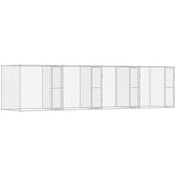  Pasja kletka srebrna 800 x 200 x 200 cm Cinkana jeklena - - Srebrna - 75.25 - 800 x 200 x 200 cm - 2025- | Shoptok.si