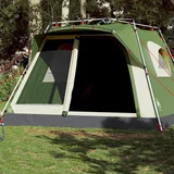  Družinski šotor za 7 oseb zelen za hitro postavitev