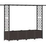  Povišeni krevet s mrežom i krovom Smeđa 203 x 40 x 138 cm PP | Eponuda.com