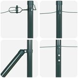  Stebri za ograjo s konico 26 kos Ø32 mm 140 cm Galvanizirana jeklo | Shoptok.si
