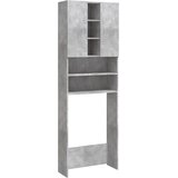 Ormarić za perilicu rublja siva boja betona 64 x 25,5 x 190 cm | shoptok.hr