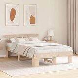  Krevetna konstrukcija Prirodna 120 x 190 cm Čvrsto borovo drvo | shoptok.hr