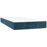 Box spring krevet s madracem tamnoplavi 100x200 cm baršunasti | shoptok.hr