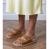  Brown flat sandals with buckles on straps Sendi | ePonuda.com