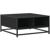 vidaXL Klubska mizica črna 60,5x60,5x30 cm inženirski les in kovina | Shoptok.si