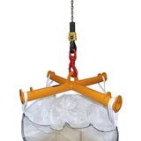 eurokraft pro Prečka za velike vreče, nosilnost 2000 kg, rumeno oranžne barve RAL 2000 | Shoptok.si