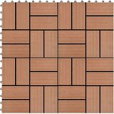 vidaXL Pločice za trijem 22 kom 30 x 30 cm 2 m² WPC smeđe | shoptok.hr
