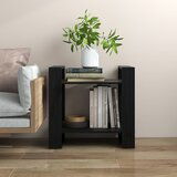 The Living Store Knjižna omara/pregrada črna 60x35x57 cm trdna borovina - Knjižna Omara, (21437252) | Shoptok.si