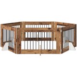  Vrata za pse s postoljem 6 pcs Staro drvo 100 x 60 cm | Eponuda.ba