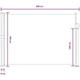 Zložljivo stransko senčilo 100% poliester, železo, jeklo, (5000247803) | Shoptok.si