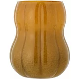 Bloomingville Rjava steklena ročno izdelana vaza (višina 20 cm) Pumpkin –