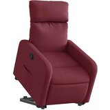  Naslonjač na podizanje od tkanine crvena boja vina | shoptok.hr