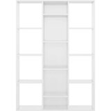 vidaXL Paravan/omara visok sijaj bela 100x24x140 cm iverna plošča | Shoptok.si