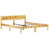  Okvir za krevet od masivnog obnovljenog drva 180 x 200 cm Smeđa | shoptok.hr