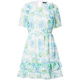 Trendyol Obleka ecru / nočno modra / svetlo modra / limeta | Shoptok.si