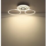 Globo 67824-40 - LED prigušiva plafonska svetiljka MILES 40W/230V 57x99,2 cm srebrna+daljinski upravljač | Eponuda.com