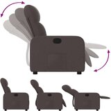  Naslonjač od tkanine tamnosmeđi | shoptok.hr