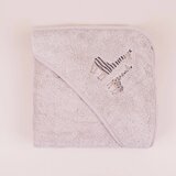 JUSTKIDDIN peškir za bebe Žirafa Bež, 100x100 cm