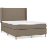 Maison Chic Box spring postelja - Vzmetna postelja z vzmetnico taupe 140x190 cm blago SL976, (21889778) | Shoptok.si
