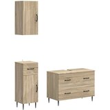  Set za kupaonicu od 3 dijela HAARLEM Hrast sonoma | shoptok.hr