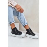Boto Women's High Top Sneakers On Platform Black Averira | Shoptok.si