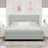 Box spring krevet Svijetlo siva 180 x 200 cm Baršun | shoptok.hr