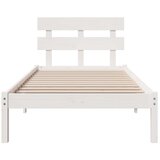  Krevetna konstrukcija Bijelo 80 x 200 cm Čvrsto borovo drvo | shoptok.hr